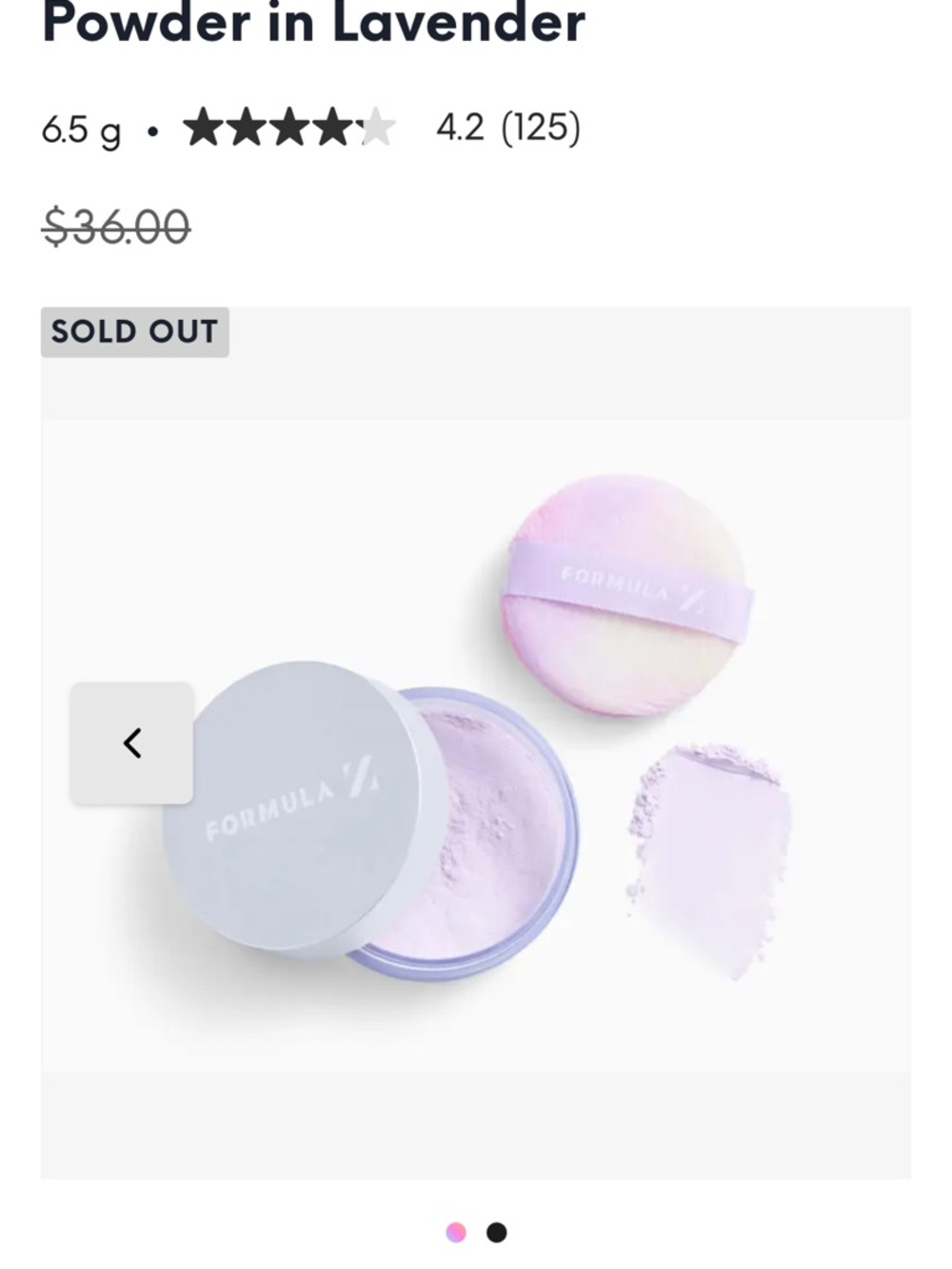 BNIB by Formula 10.0.6 Lavender Highlighter Powder — Soft Lavender Glow